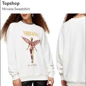 ⚜️ Topshop Nirvana graphic sweatshirt